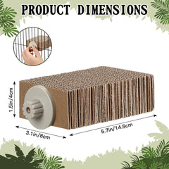Skyygemm bird-chew-toy corrugated-durability emphasizes long-lasting enrichment and natural chewing instincts.