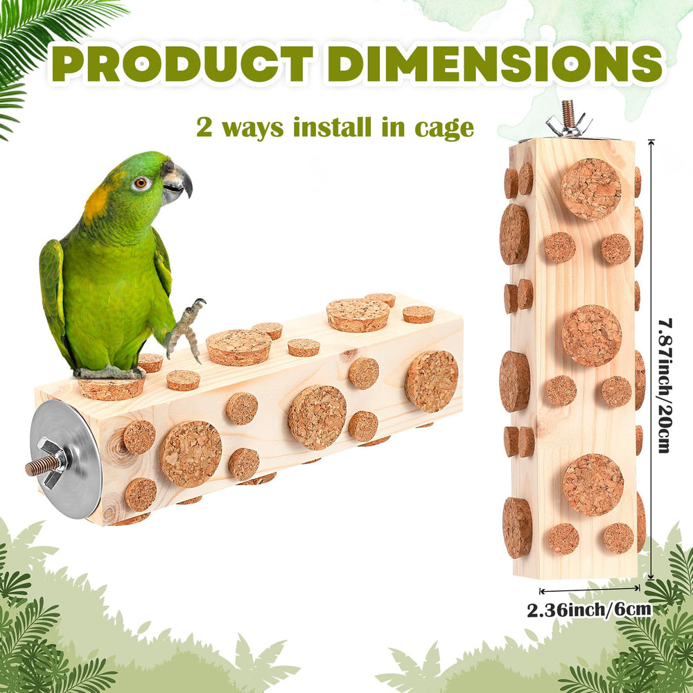 Skyygemm foraging cork stopper toy close-up highlighting oak corks for engaging chewing