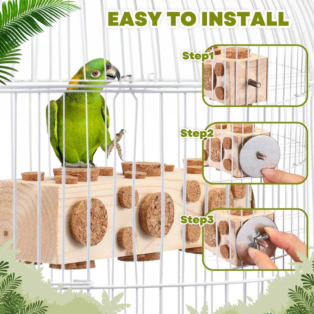 Skyygemm cork-and-wood toy detail emphasizing tactile textures for exploration