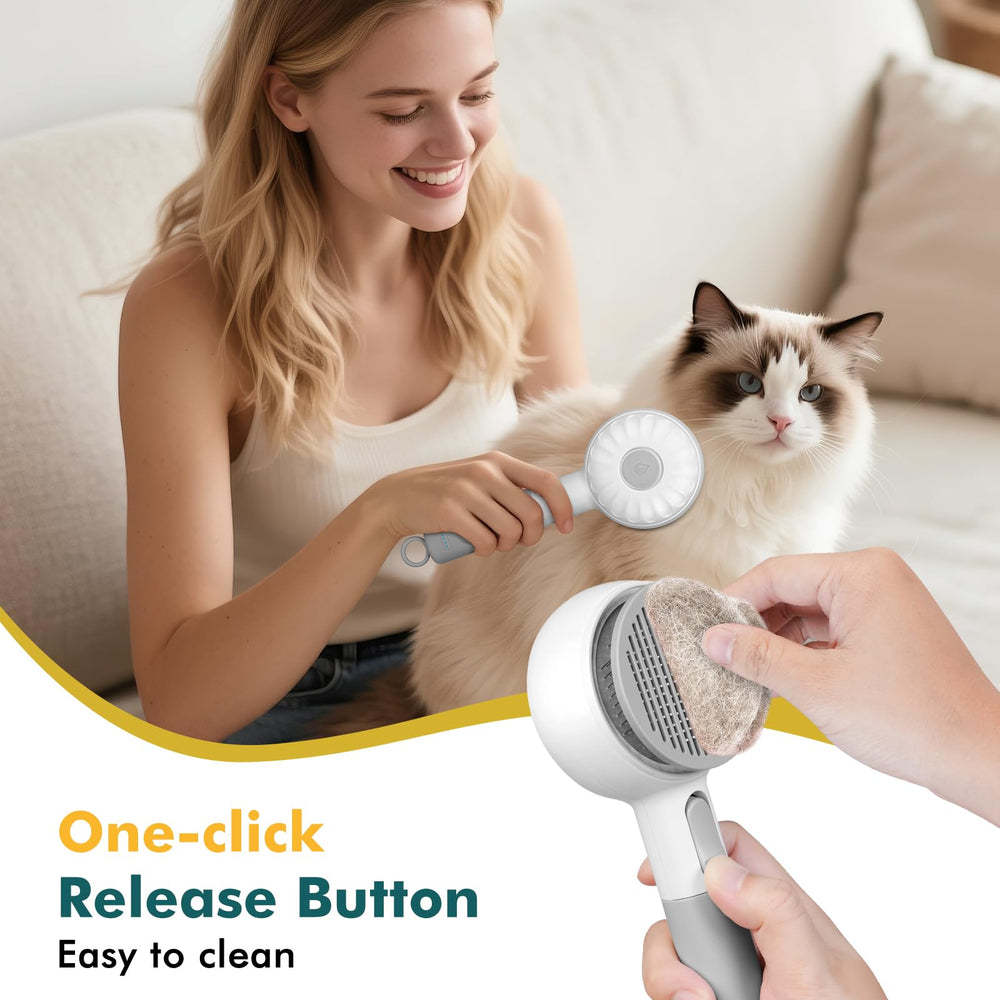 SLAVOL cat steam brush waterproof silicone head emphasizes skin-safe hair removal