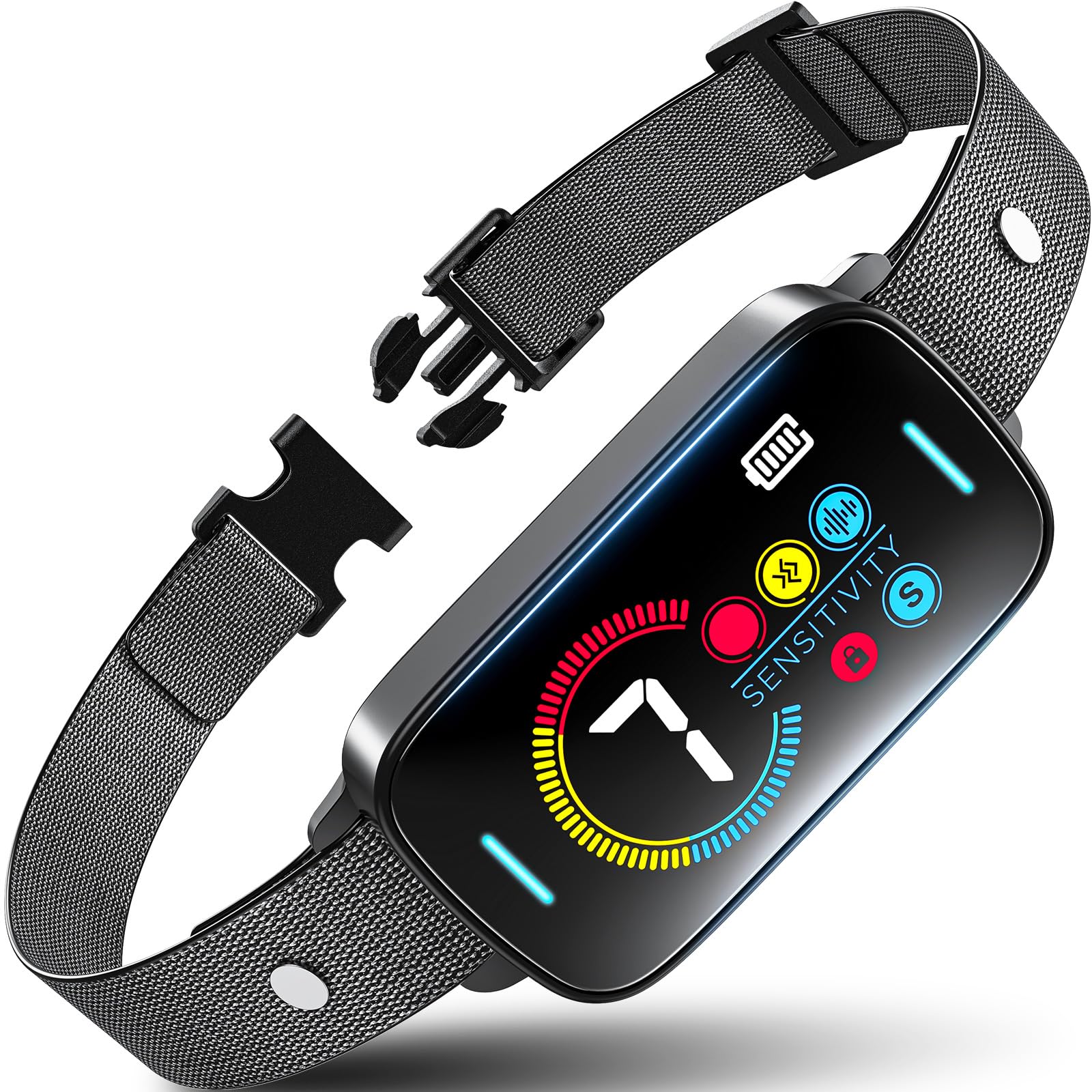 SLAYKAM Upgrade Ultrasonic Bark Collar for large, small dogs—calm, quiet walks with ultrasonic training.