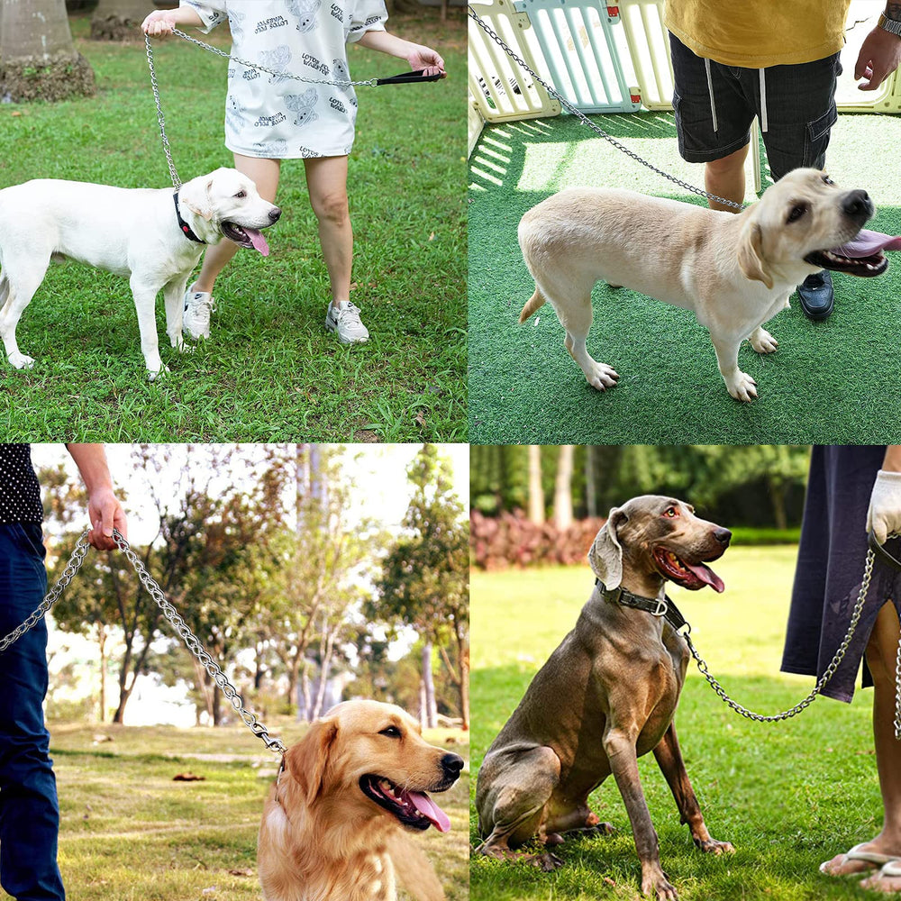 SLE 3mm wide heavy chain leash suited for medium and large dogs