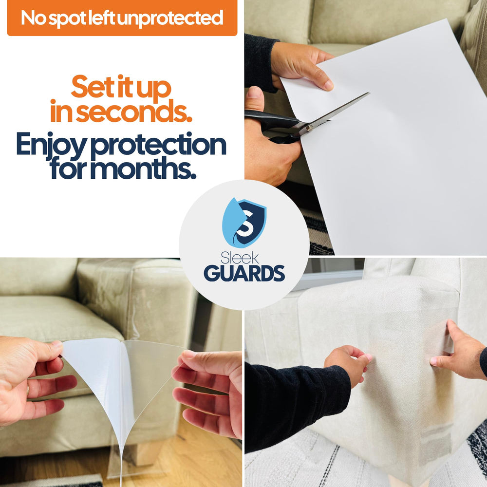 Sleek Guards corner protector guards sofa edges for multi-cat households.