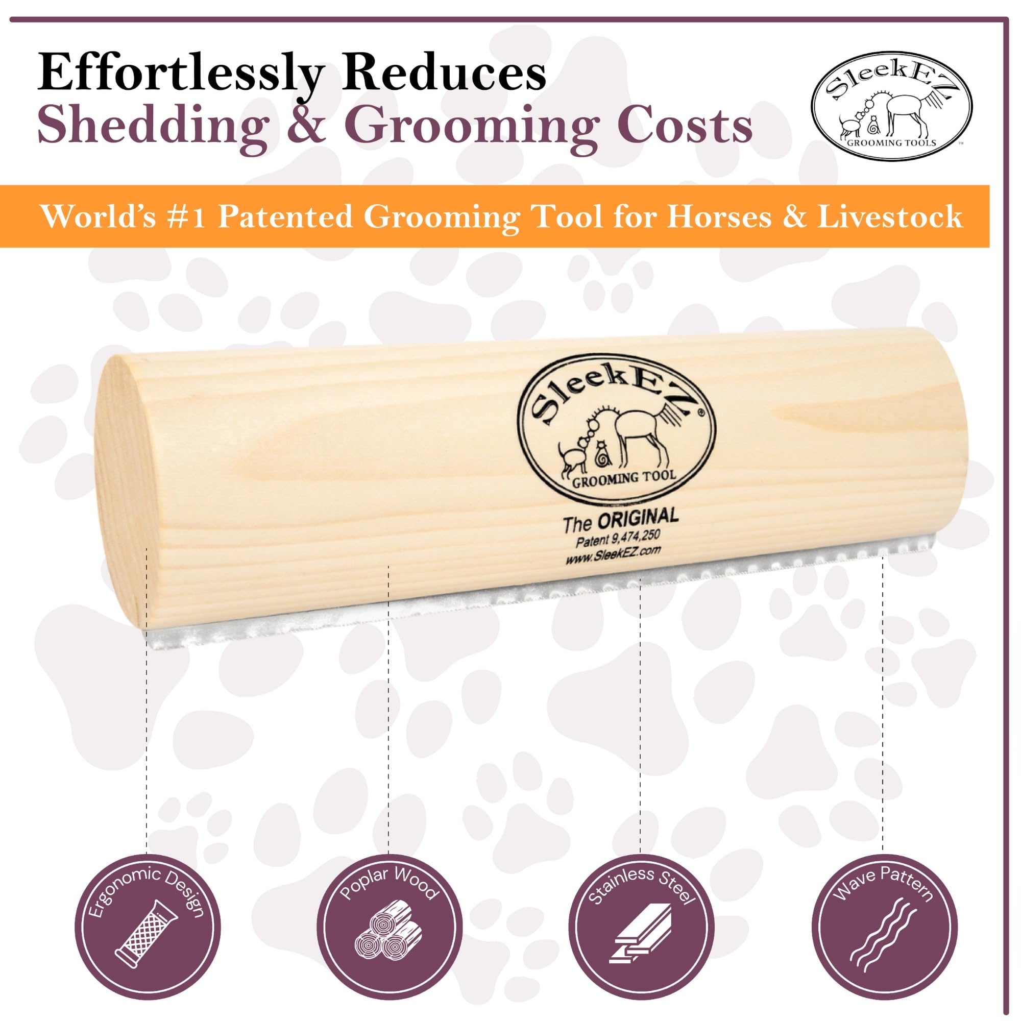 SleekEZ works for all animal types, from horses to livestock.