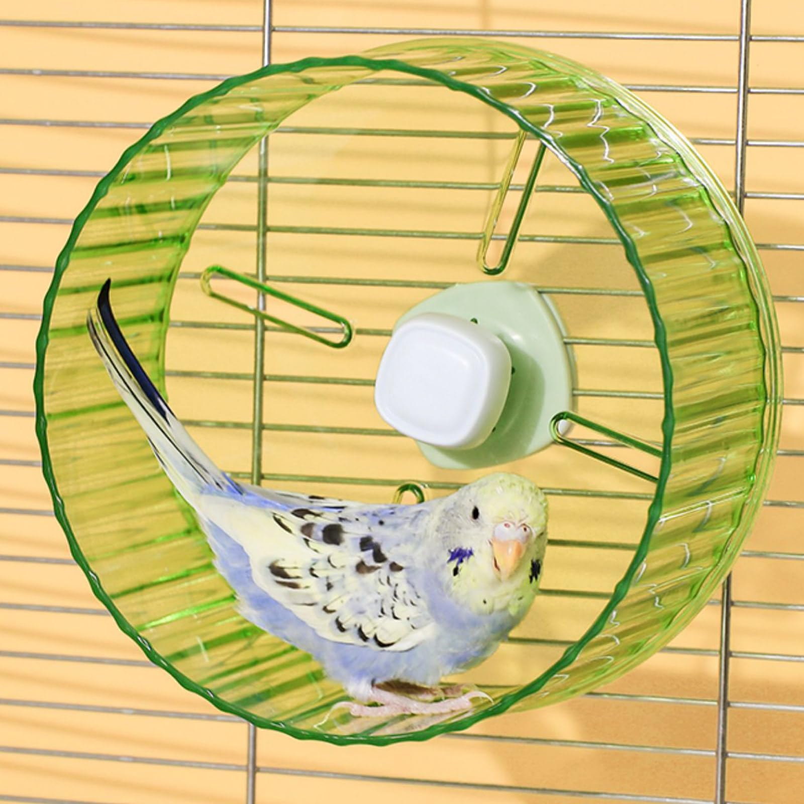 Slepceub 6-8 inch parrot wheel side installation for secure cage mounting and easy access.