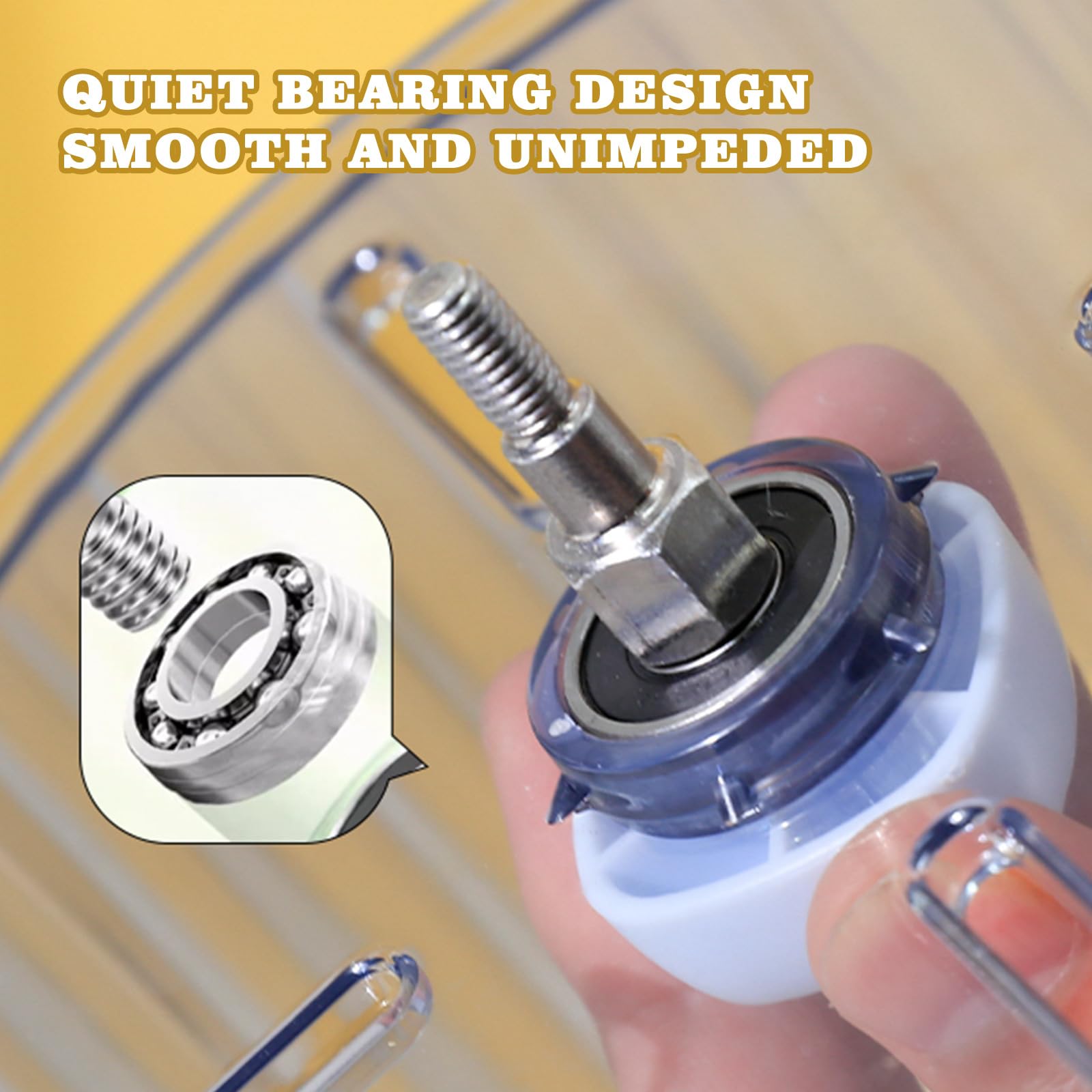 Slepceub durable steel bearings ensure smooth rotation during active play.