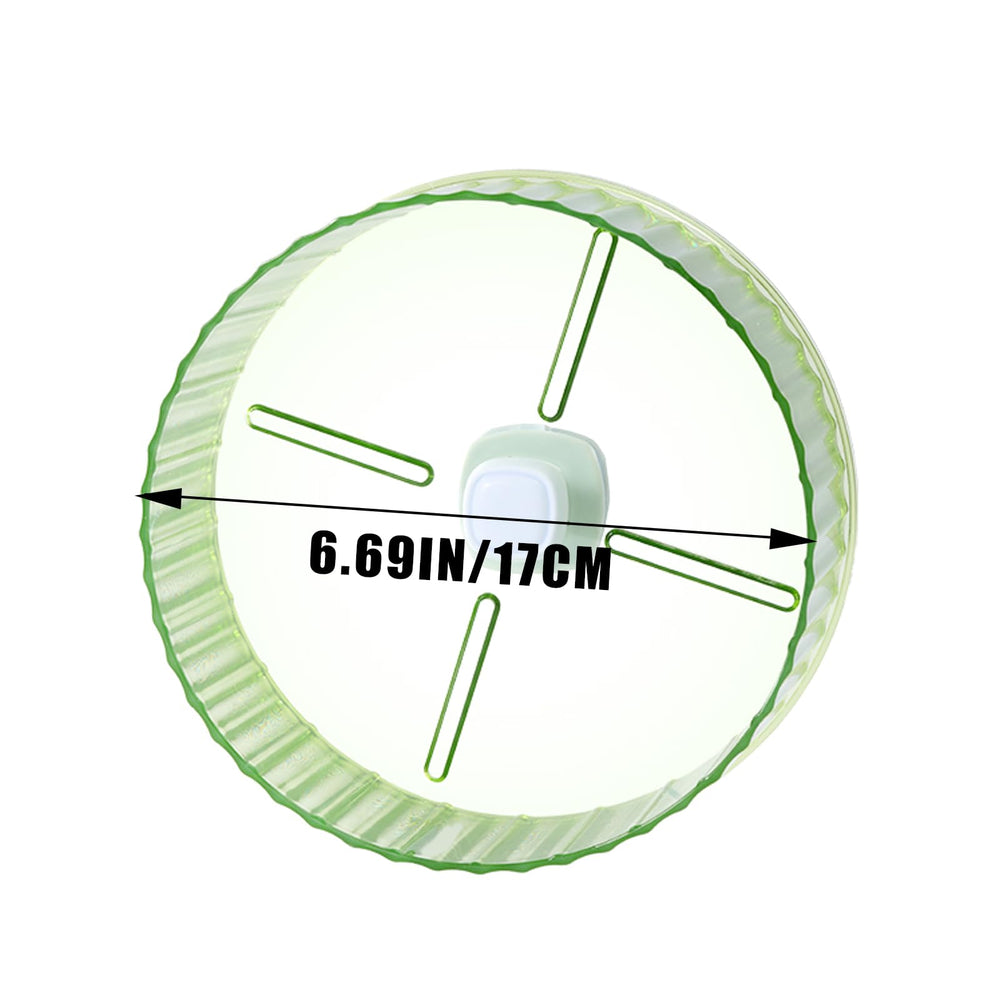 Slepceub green 6-8 inch wheel adds color and engagement to small-animal habitats.