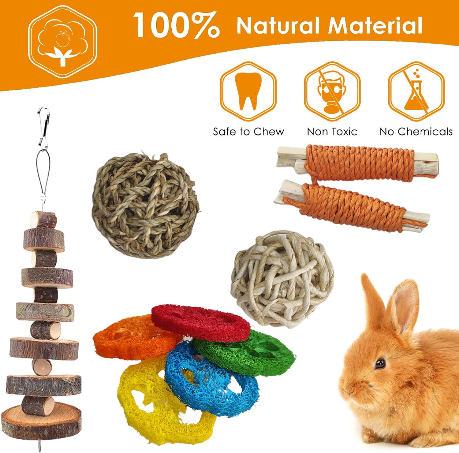 Slicon versatile set for rabbits, guinea pigs, and hamsters.