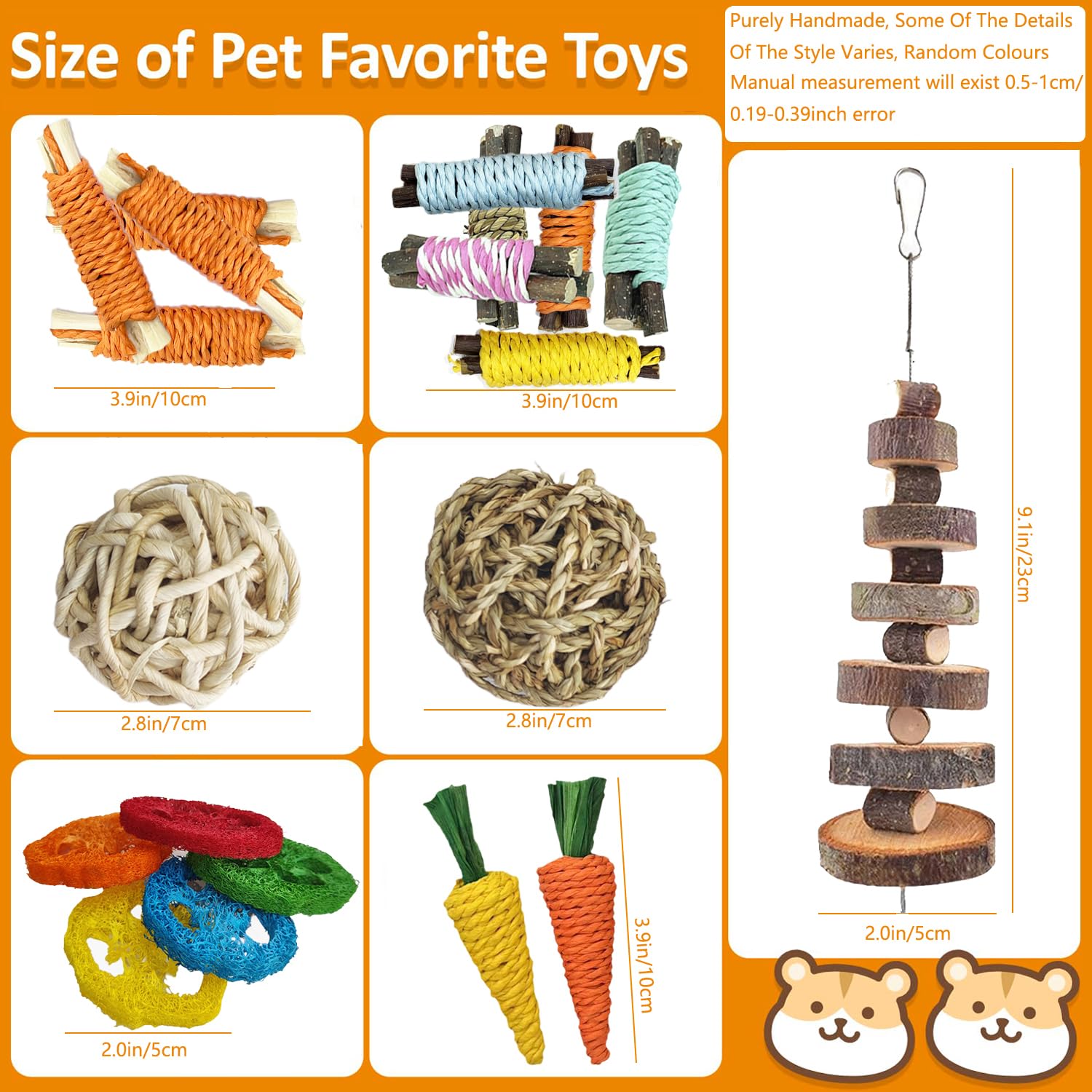Slicon loofah toy variety for safe chewing and play.