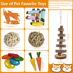 Slicon loofah toy variety for safe chewing and play.