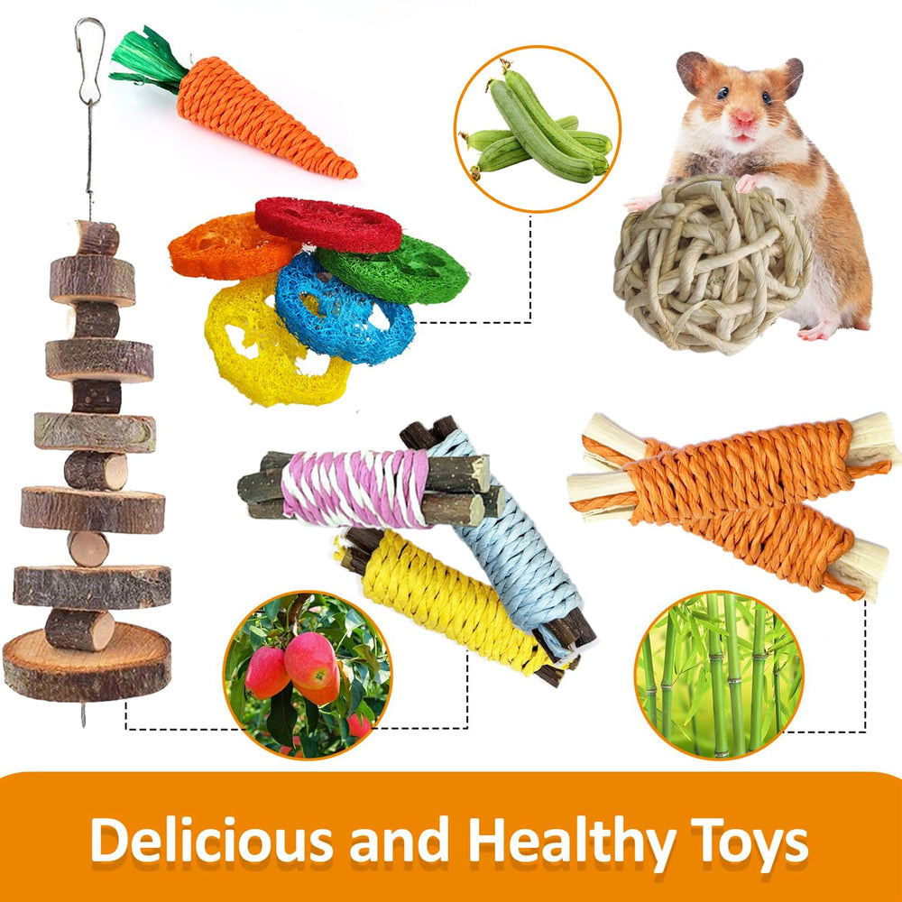 Slicon sweet bamboo sticks offer crunchy textures for teeth.