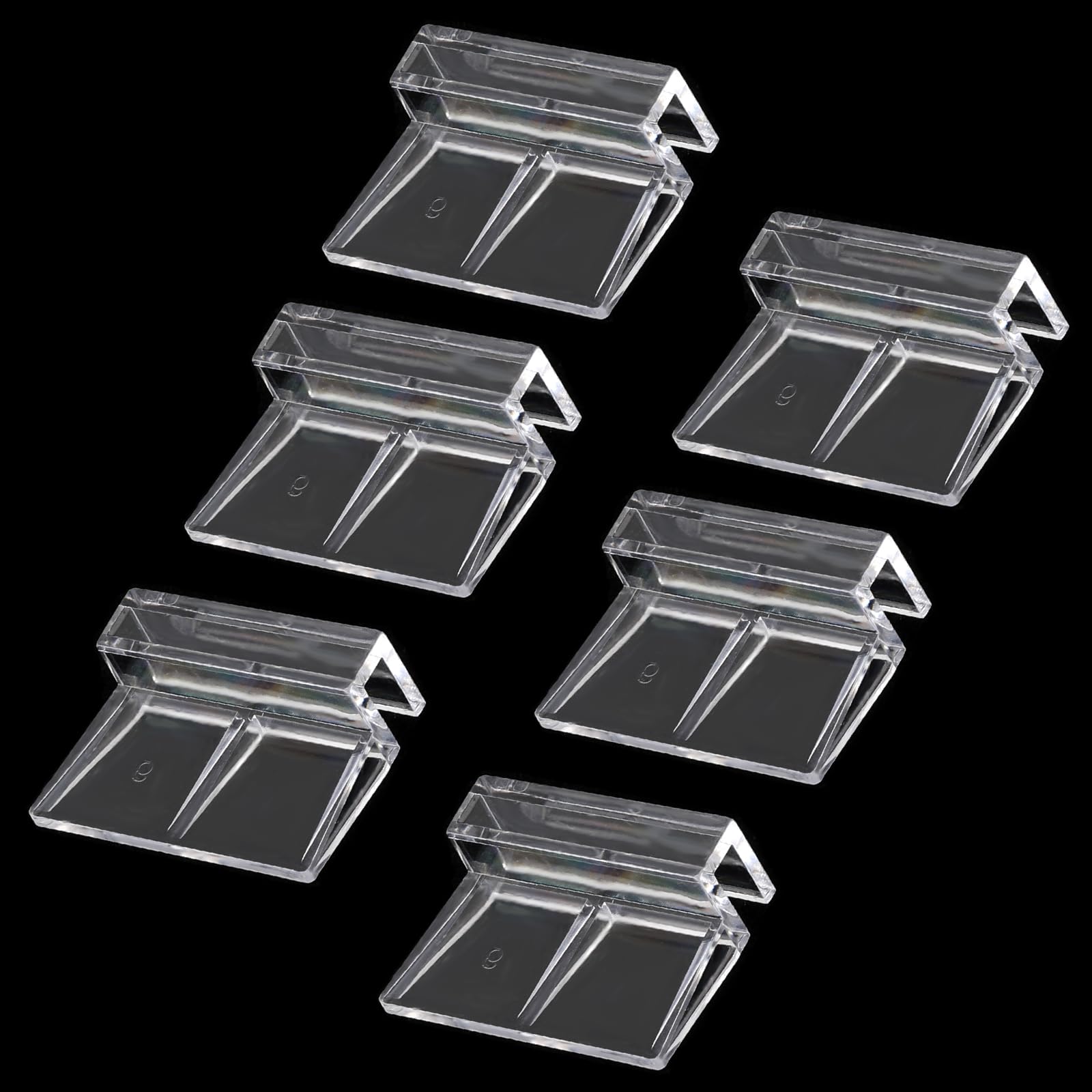 Sliverdew aquarium lid clip closeup shows secure 5–6mm glass lids.