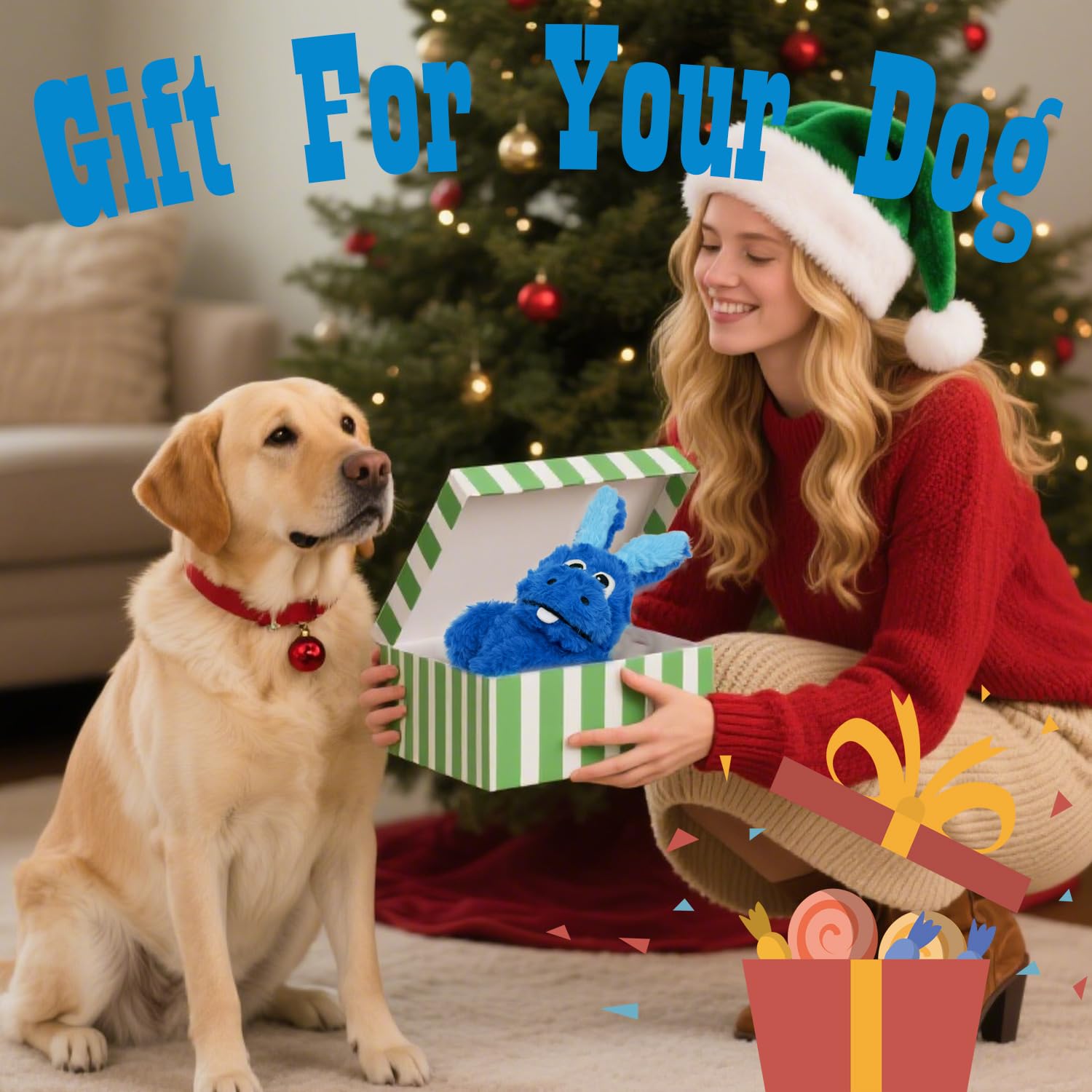 SLIWOWO donkey plush toy blue stitching close-up emphasizes quality craft