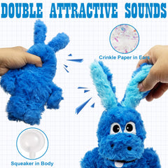SLIWOWO donkey toy blue squeaker inside highlights interactive play