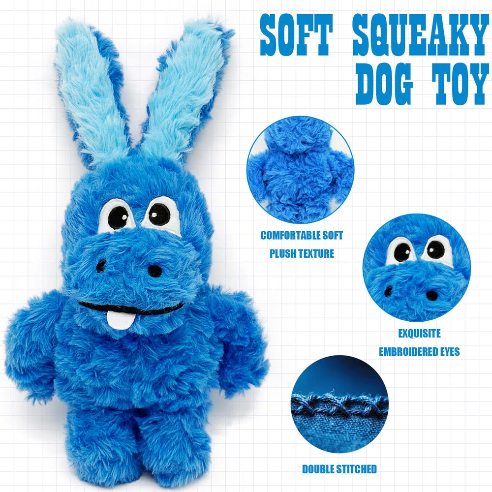 SLIWOWO plush dog toy crinkle detail adds engaging sound for fetch and tug