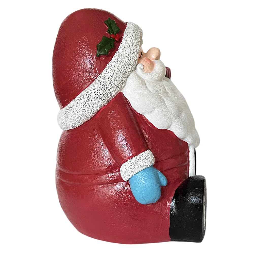 SLOCME easy-install Santa Claus decor stands securely in small and medium tanks.