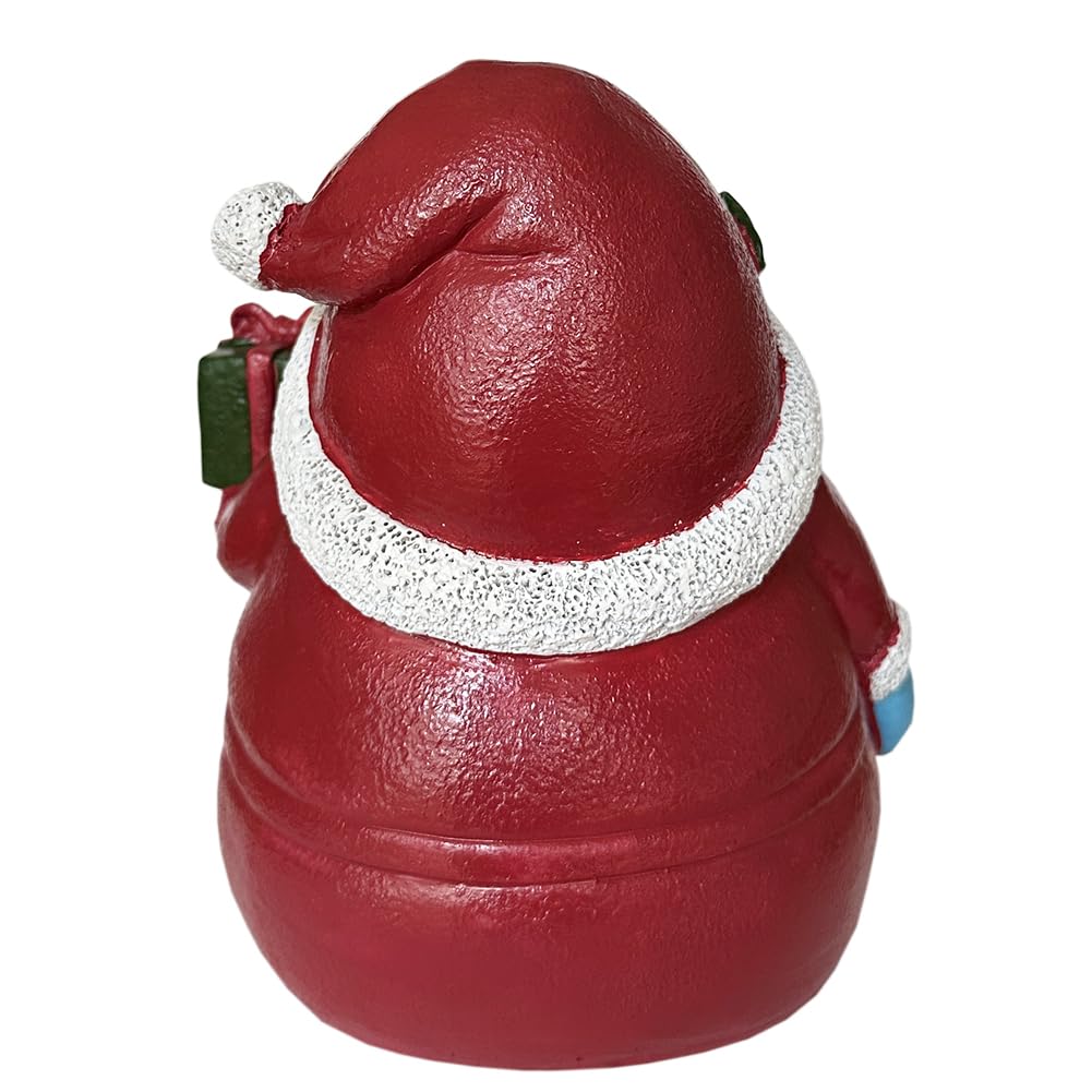 SLOCME resin Santa Claus decor with smooth edges for safe handling.