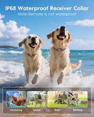 SLOPEHILL adjustable collar fits dogs 8-140 lbs for versatile training