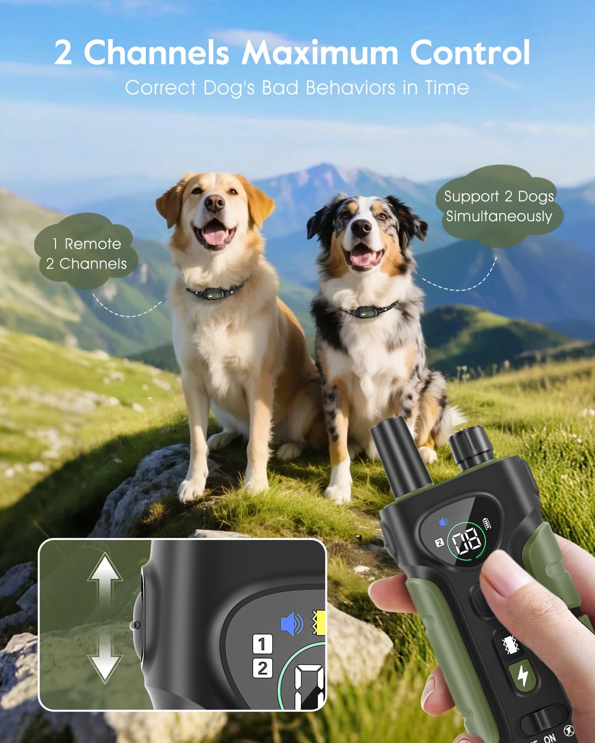 SLOPEHILL no-shock mode demonstrates safe, alternative training options.