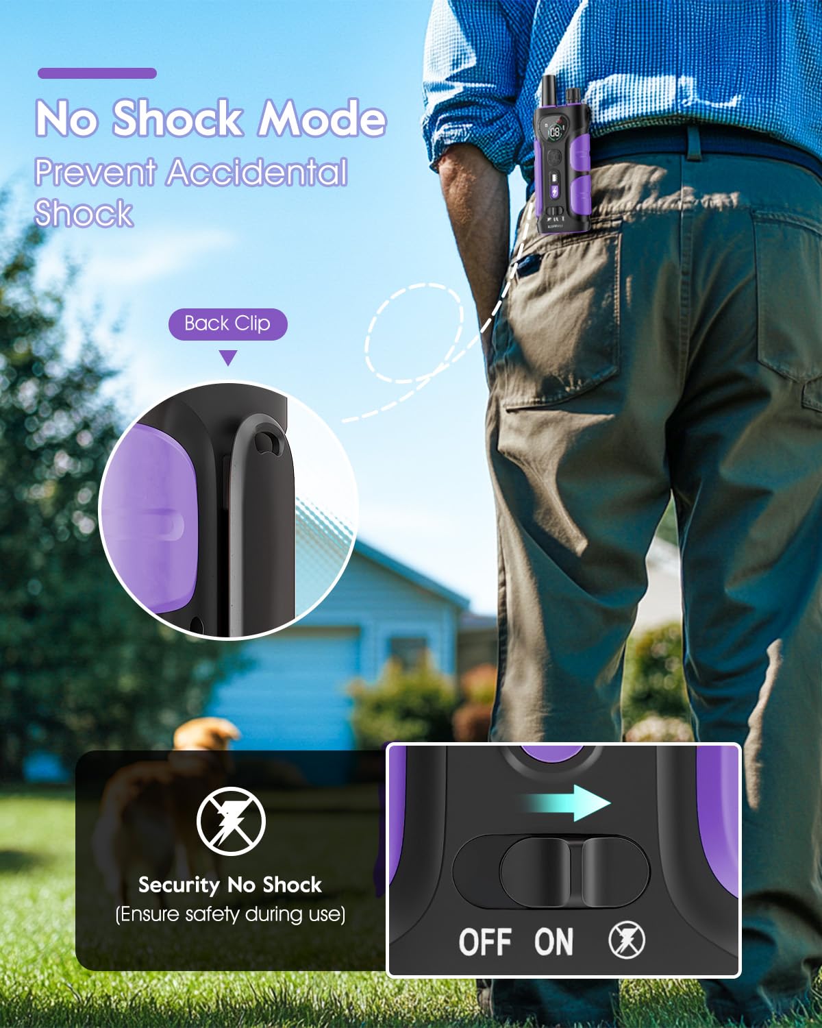 SLOPEHILL no-shock mode provides gentle beep or vibration options for light training