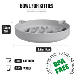 Slowpaw cat slow feeder bowl maze pattern guides mindful eating during every meal