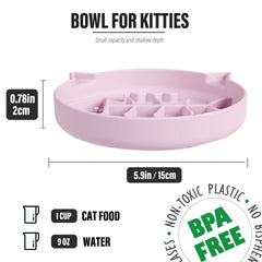 Slowpaw suction cups provide mealtime stability to prevent bowl sliding during feeding