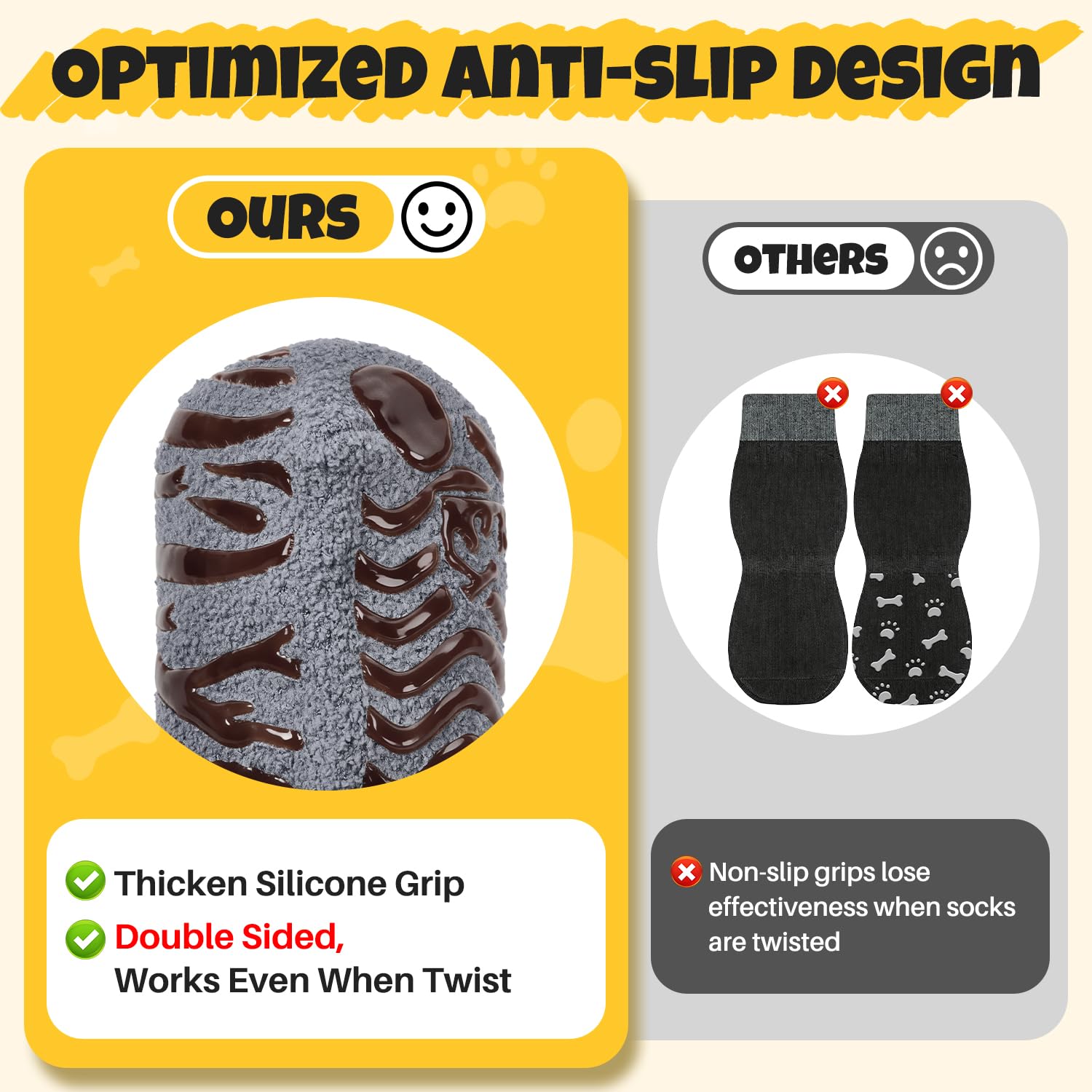 Calcetines SlowTon protegen patas en climas fríos y superficies frías.