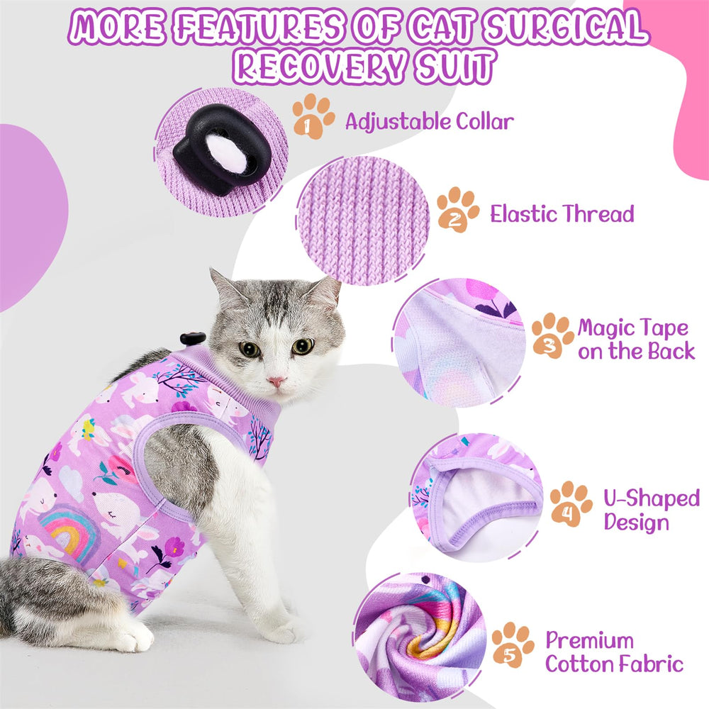 SlowTon cat recovery suit easy-fit design for simple dressing.