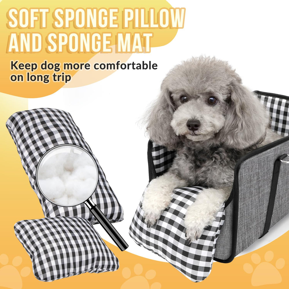 SlowTon Console Dog Seat bottom board keeps a flat, stable base on uneven roads