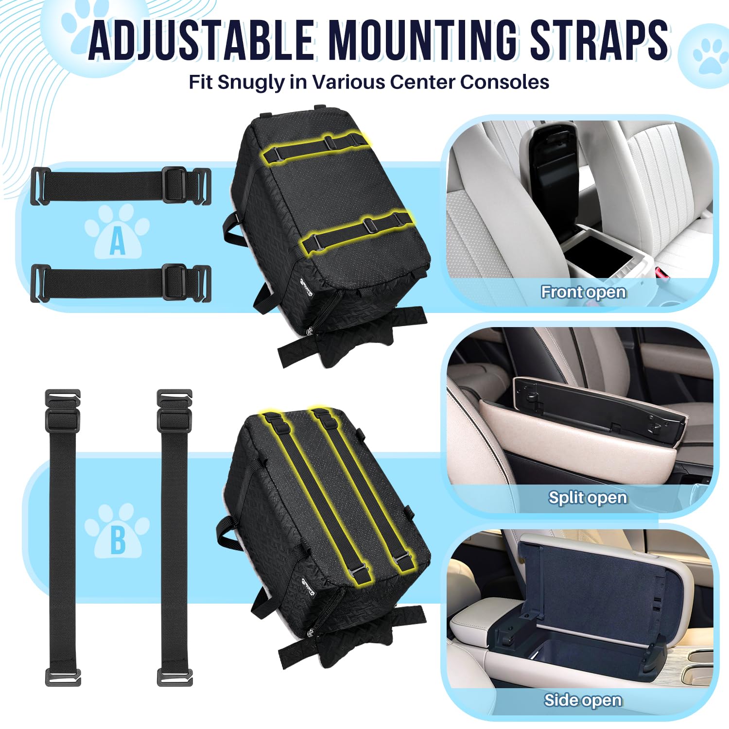 SlowTon Console Dog Seat soft cushion detail for comfy trips.