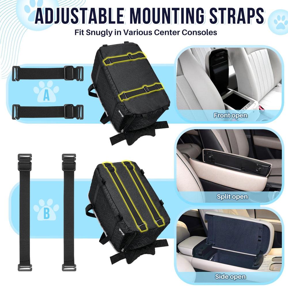SlowTon Console Dog Seat soft cushion detail for comfy trips.