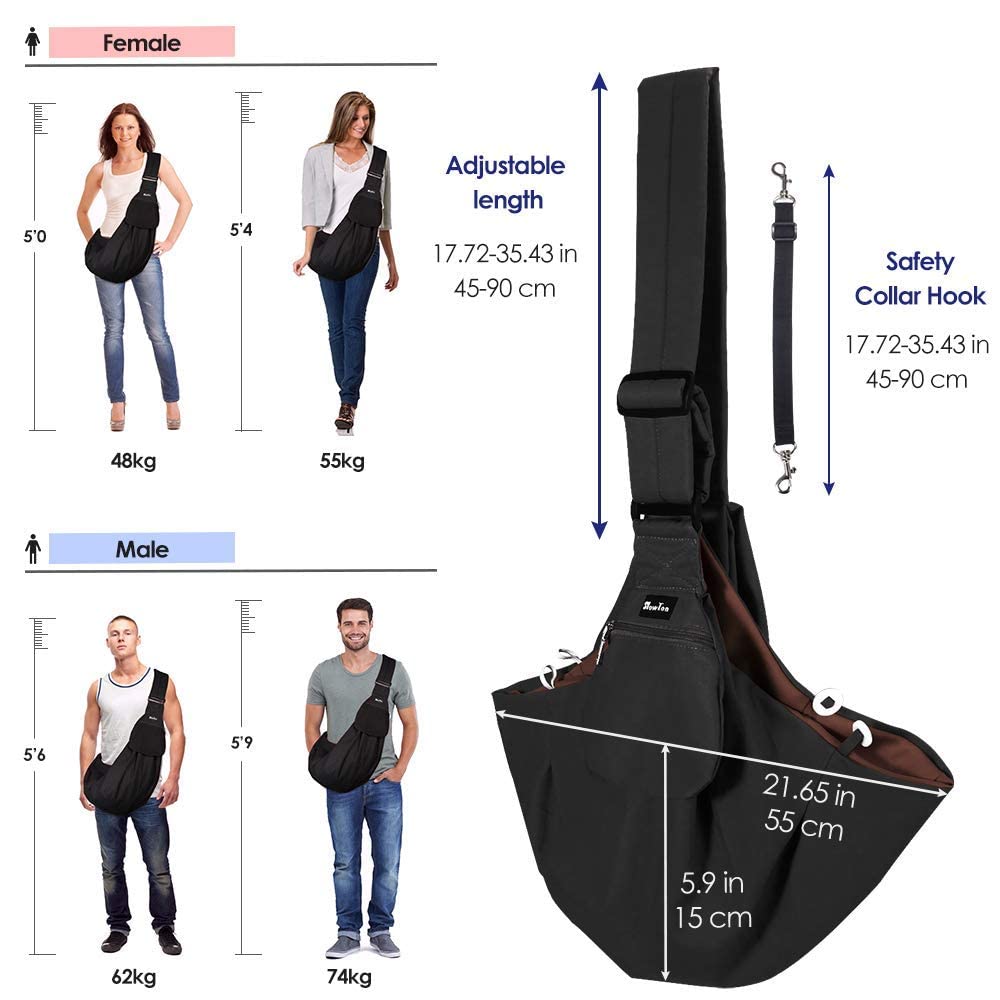 SlowTon black purse-style carrier demonstrates versatile daily use with front-pocket storage