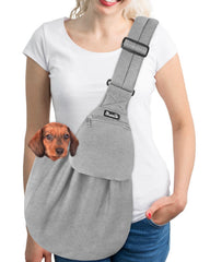 SlowTon dog carrier sling padded strap delivers comfortable daily wear.