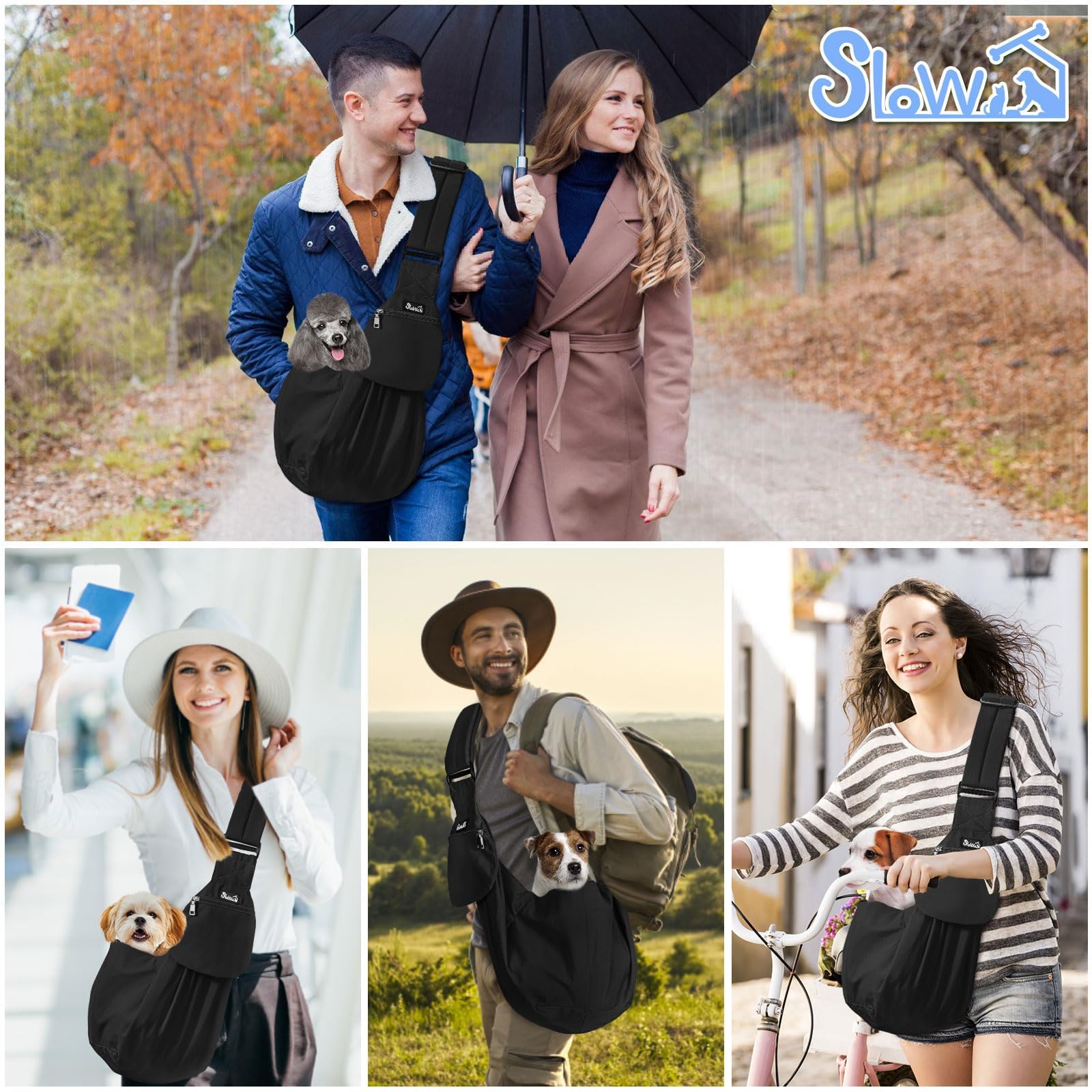 SlowTon water-resistant fabric image emphasizes easy cleaning and quick dry after adventures