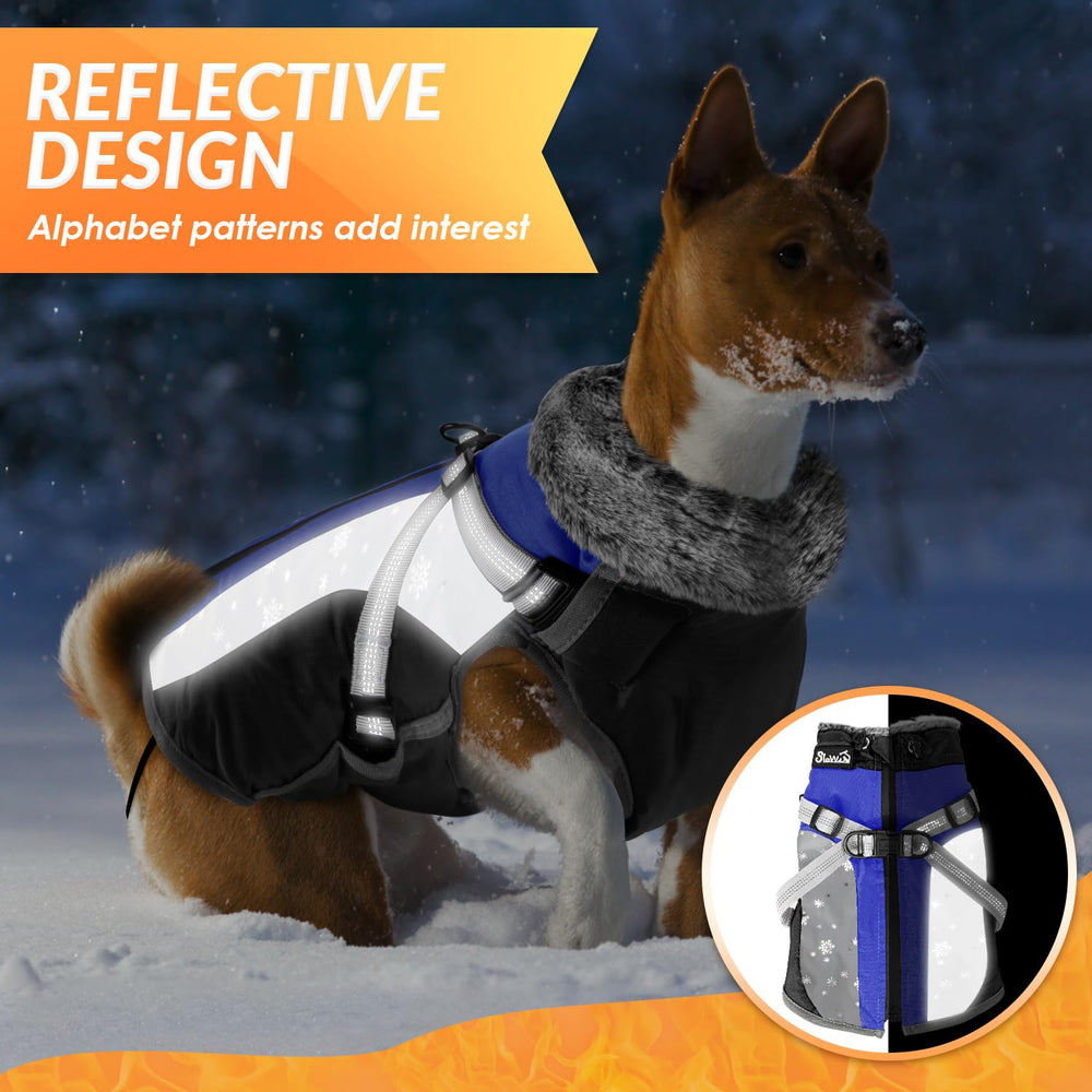 SlowTon dog jacket for outdoor walking keeps dogs comfortable in winter.