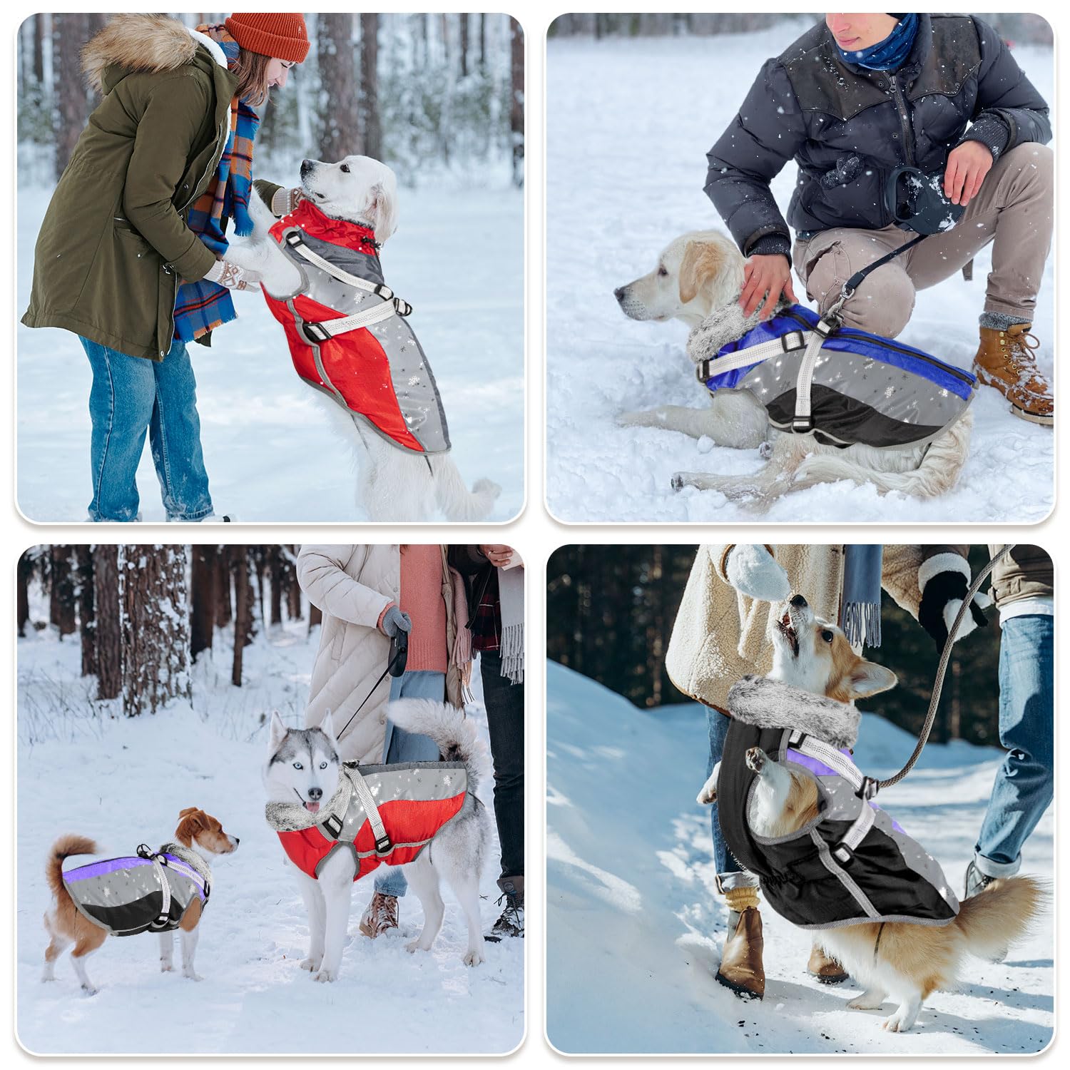SlowTon dog jacket XL size accommodates medium to large breeds for a secure fit.