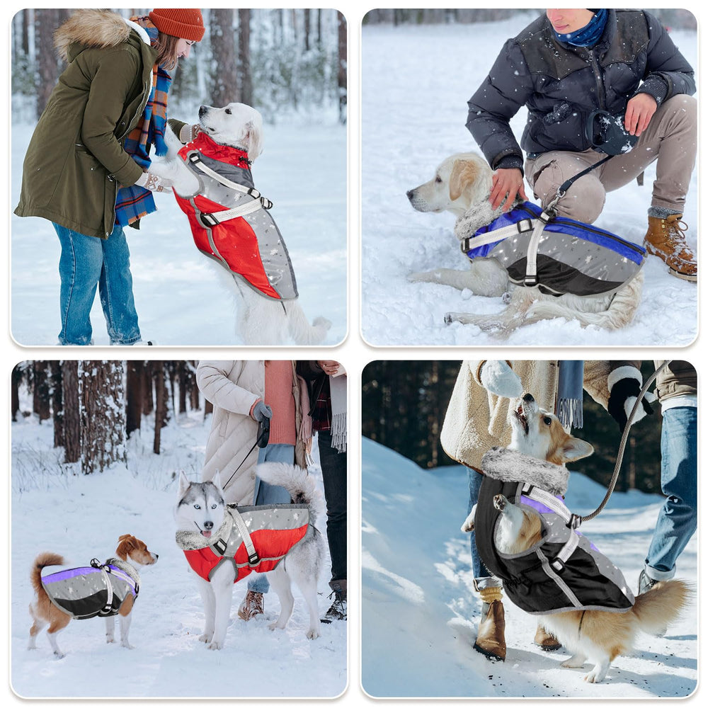 SlowTon dog jacket XL size accommodates medium to large breeds for a secure fit.