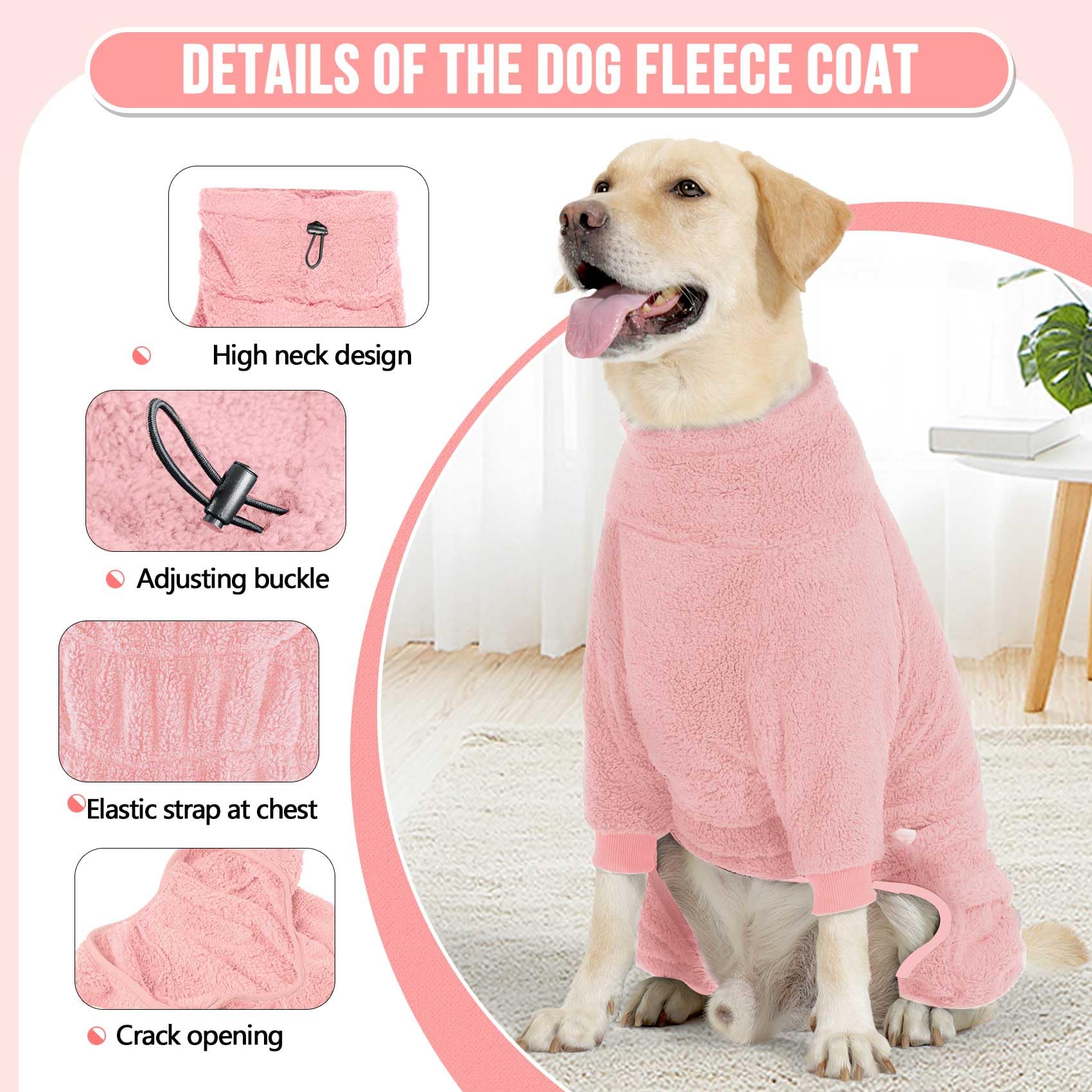 SlowTon dog pajamas abdominal V-opening design for easy potty breaks without leaks.