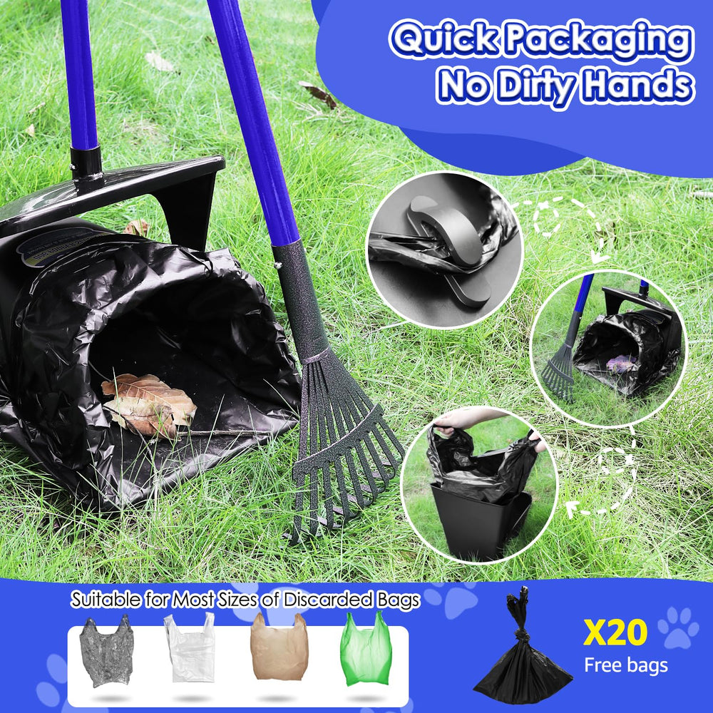 SlowTon rake-and-spade kit aids precise waste pickup around gravel