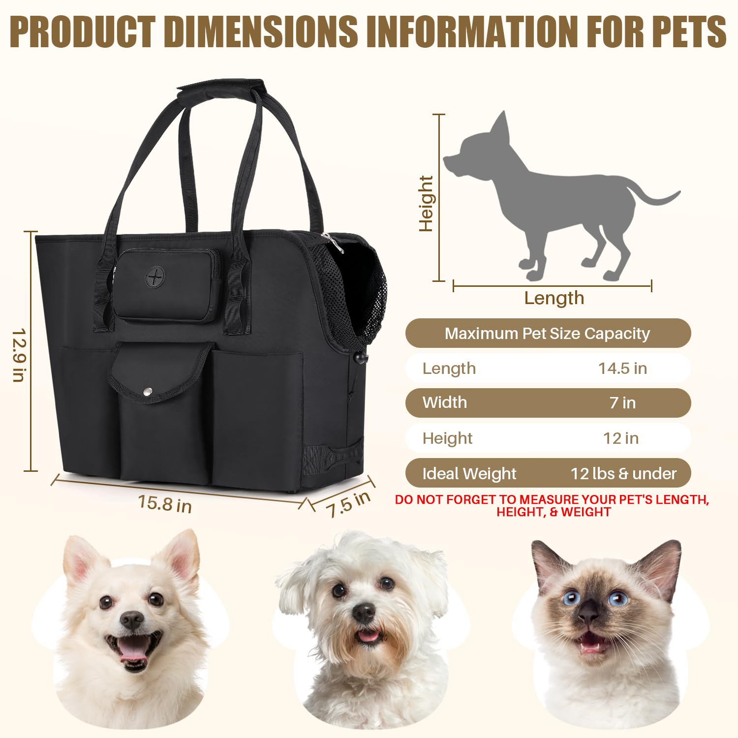 SlowTon dog purse side open highlights breathable mesh and easy pet exploration