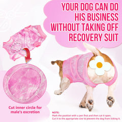 SlowTon dog recovery suit pink comfort improves anxiety during recovery