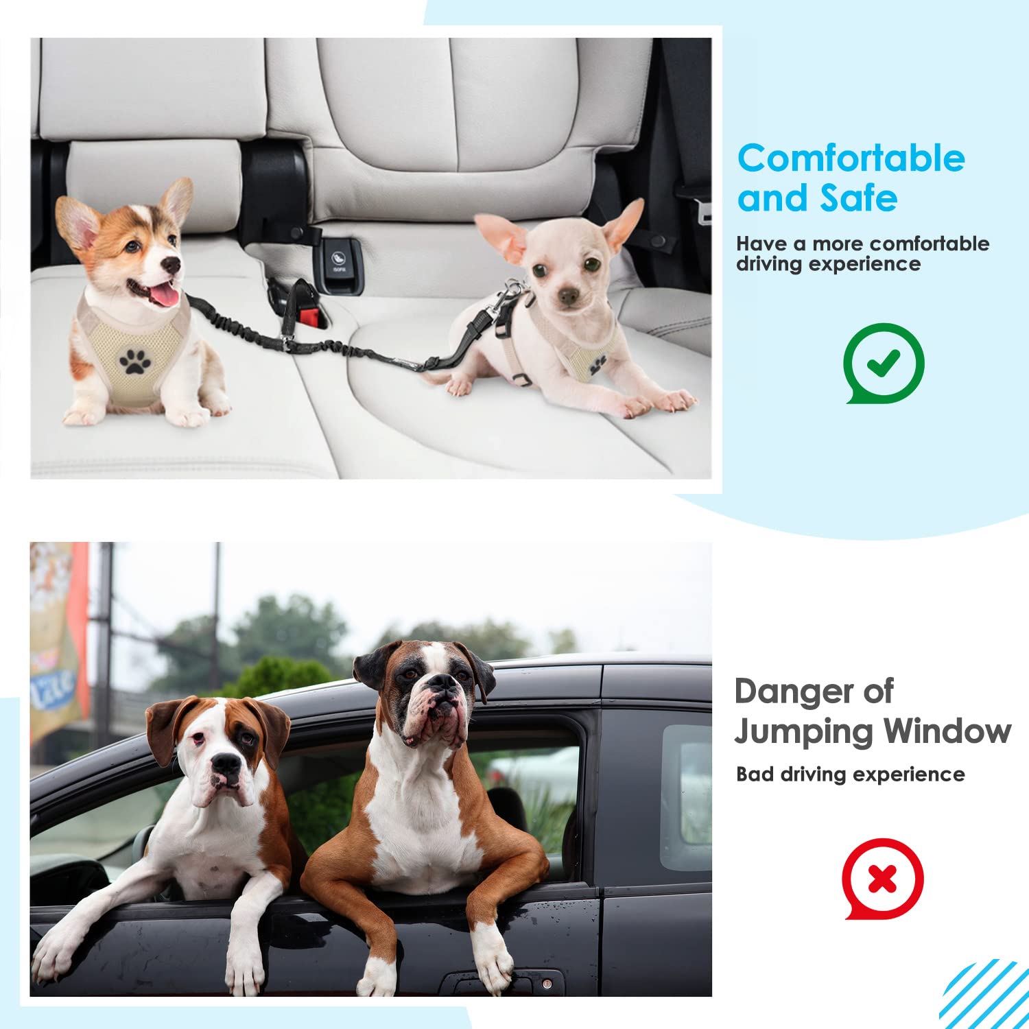 SlowTon adjustable length supports comfortable positioning for different dog sizes.