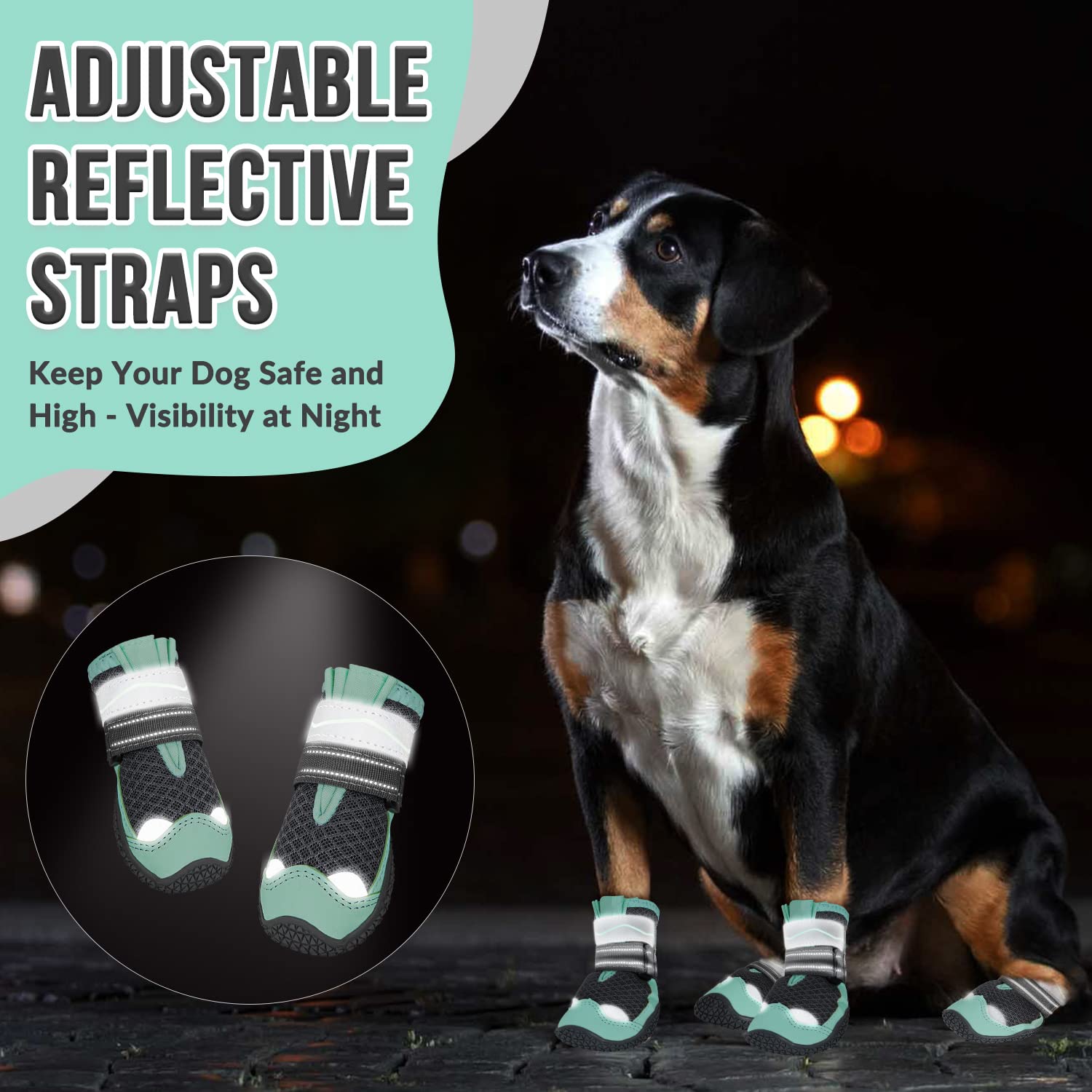 SlowTon dog shoes winter indoor use note due to rubber hardness
