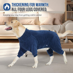 SlowTon dog winter coat chest elastic band ensures snug movement