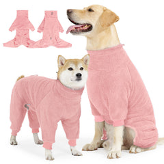SlowTon dog winter coat showcasing double-sided fleece for warmth and cozy winter walks.