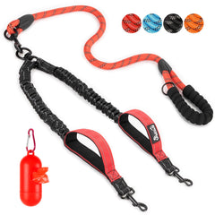 SlowTon double leash tandem-dogs shows synchronized walks with enhanced control.