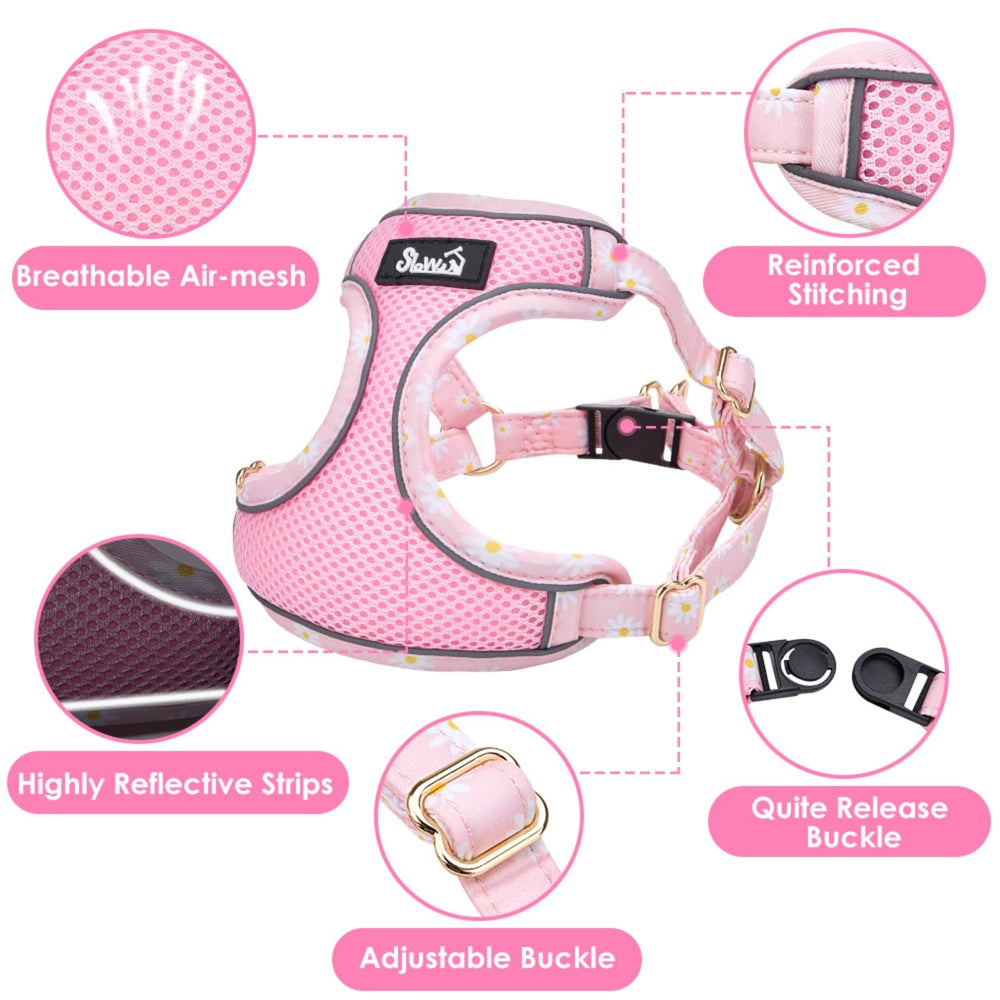 SlowTon harness with 360-degree rotating buckle to prevent tangles.