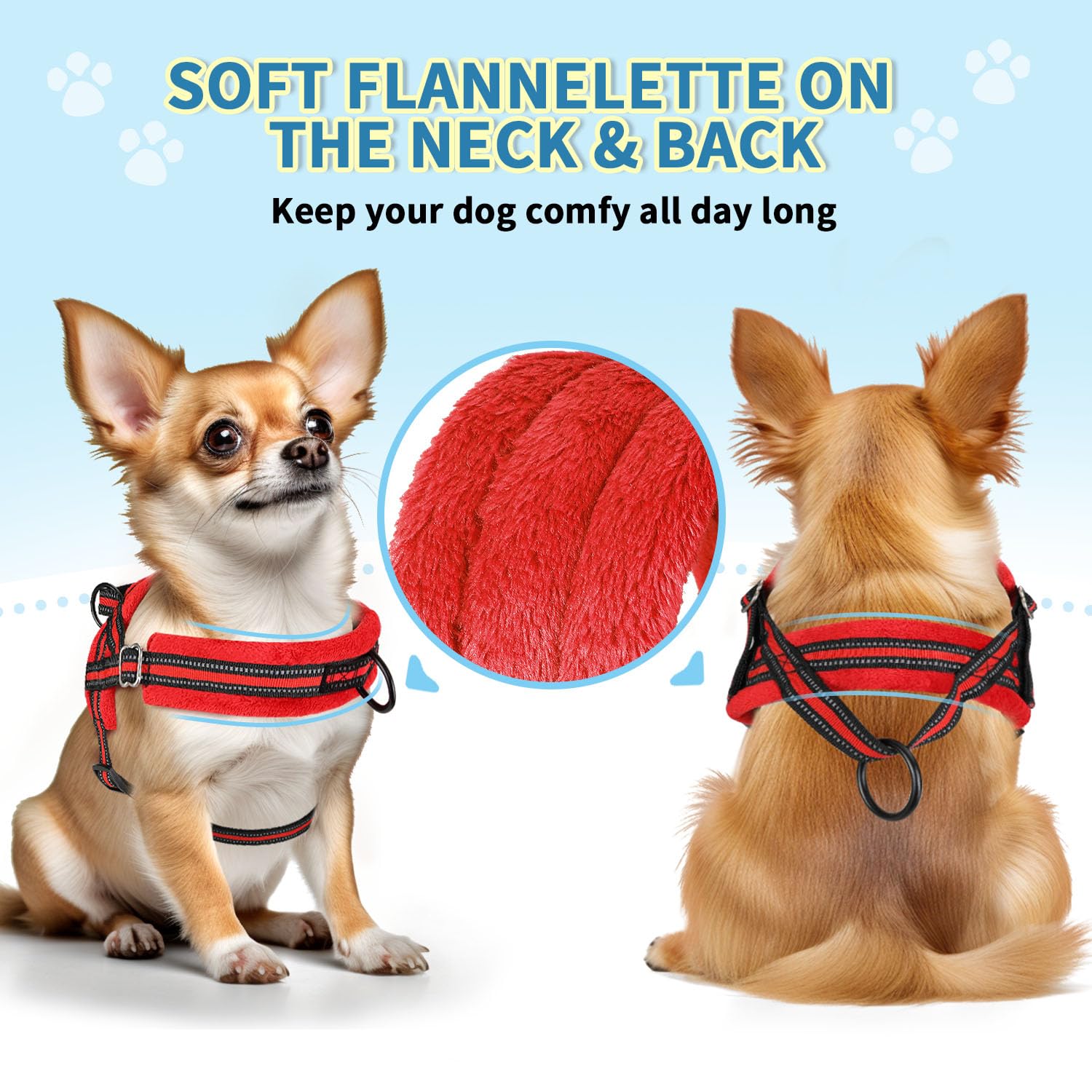 SlowTon no-pull harness back clip XXS provides secure control for calm strolls.