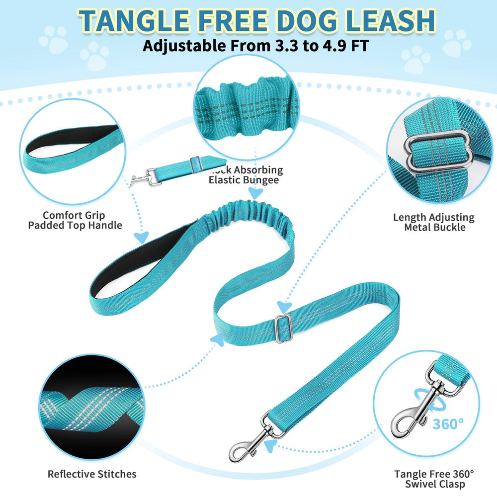 SlowTon padded handle leash offers comfortable grip on longer walks.