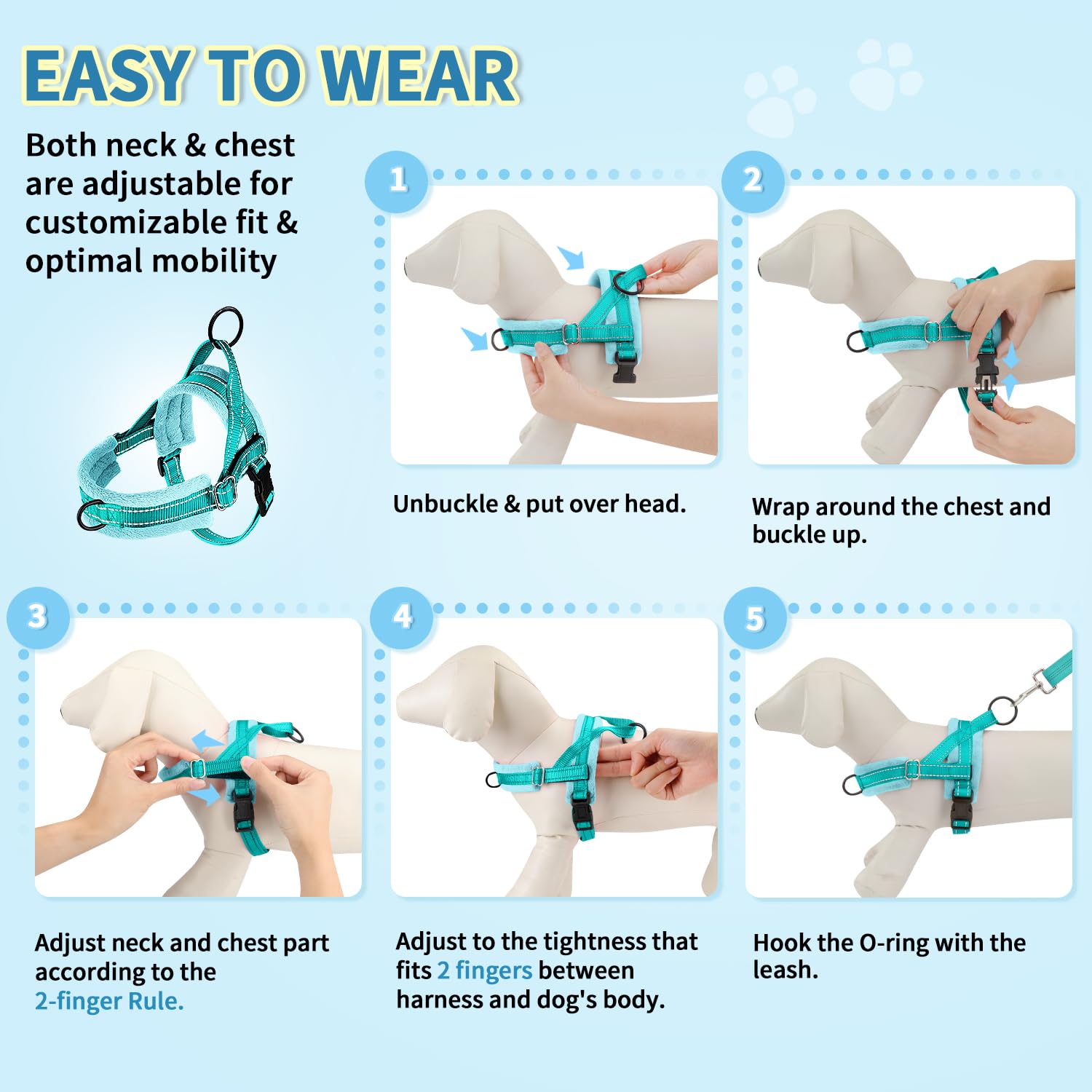 SlowTon padded-handle leash improves grip on long walks.